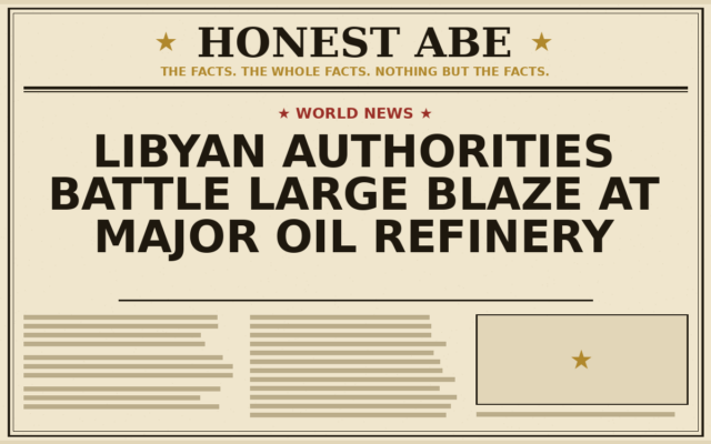 Libyan Authorities Battle Large Blaze at Major Oil Refinery