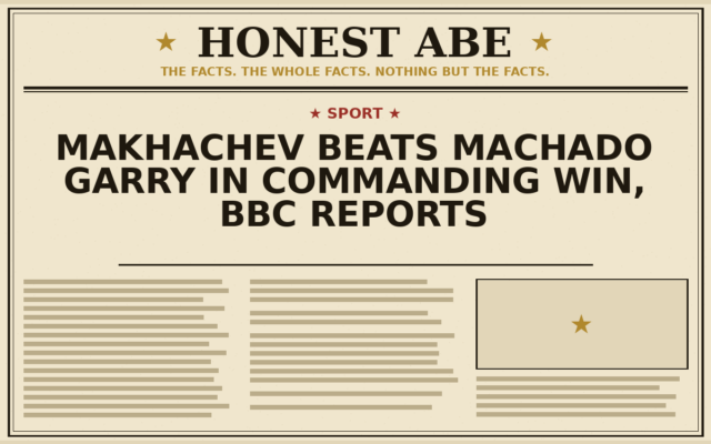 Makhachev Beats Machado Garry in Commanding Win, BBC Reports