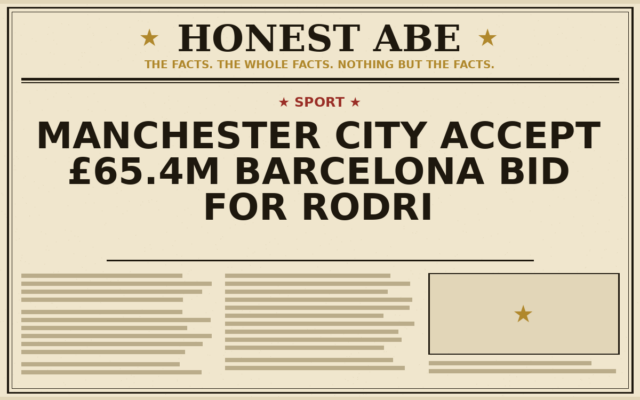 Manchester City Accept £65.4m Barcelona Bid for Rodri