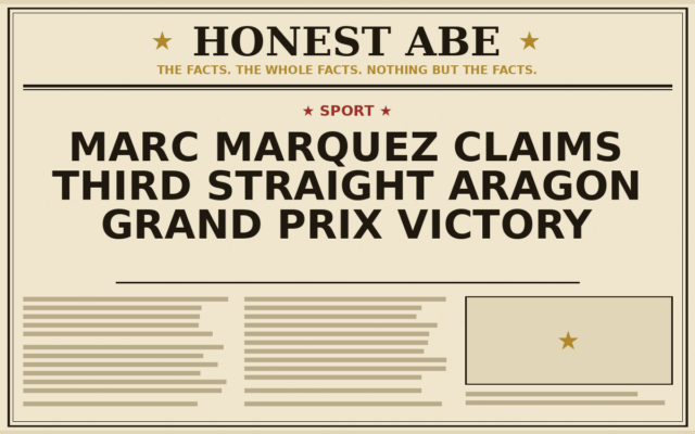 Marc Marquez Claims Third Straight Aragon Grand Prix Victory