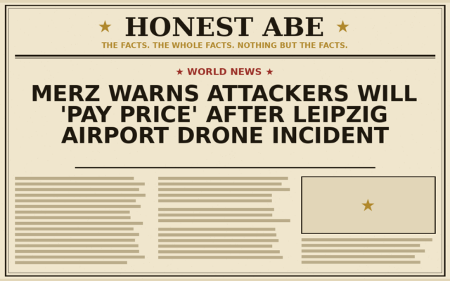 Merz Warns Attackers Will ‘Pay Price’ After Leipzig Airport Drone Incident
