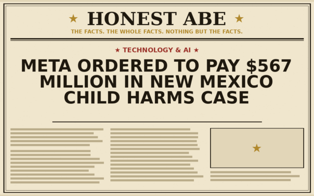 Meta Ordered to Pay $567 Million in New Mexico Child Harms Case