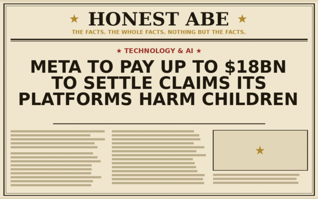 Meta to Pay Up to $18bn to Settle Claims Its Platforms Harm Children