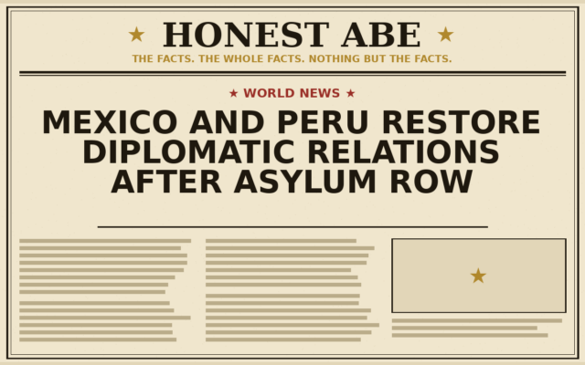 Mexico and Peru Restore Diplomatic Relations After Asylum Row