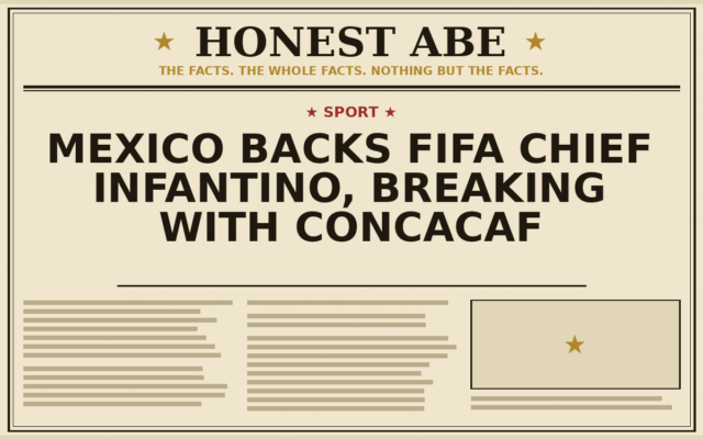 Mexico Backs Fifa Chief Infantino, Breaking With Concacaf