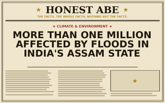 More Than One Million Affected by Floods in India’s Assam State