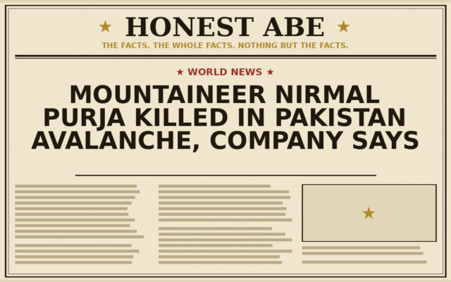 Mountaineer Nirmal Purja Killed in Pakistan Avalanche, Company Says