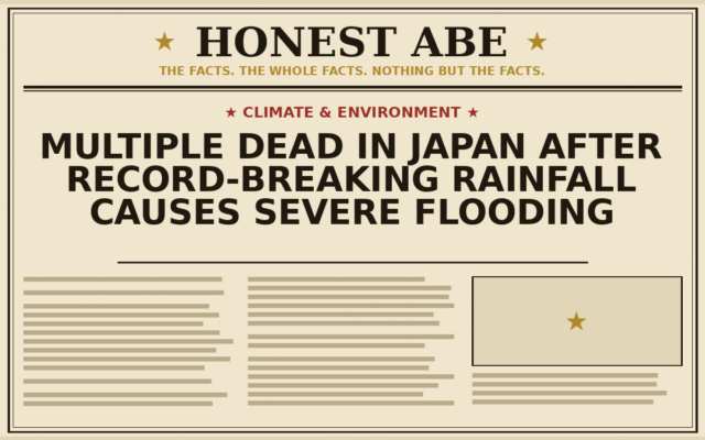 Multiple Dead in Japan After Record-Breaking Rainfall Causes Severe Flooding