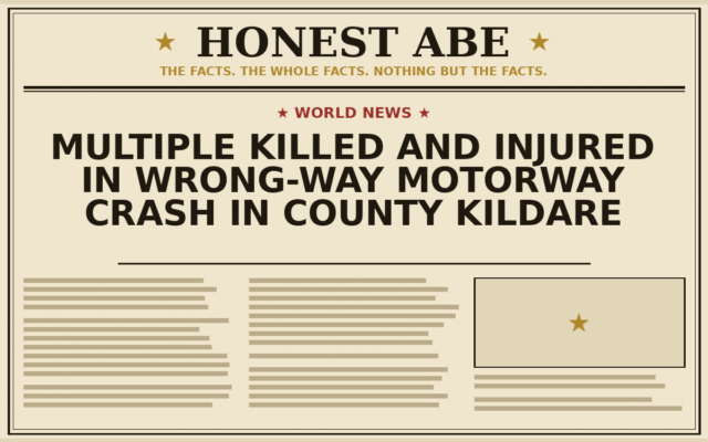 Multiple Killed and Injured in Wrong-Way Motorway Crash in County Kildare