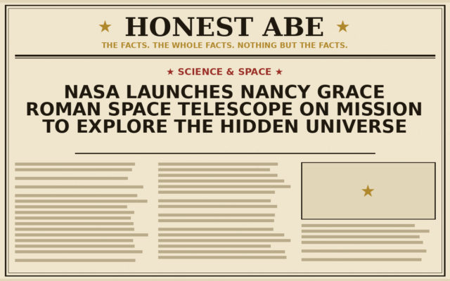 NASA Launches Nancy Grace Roman Space Telescope on Mission to Explore the Hidden Universe