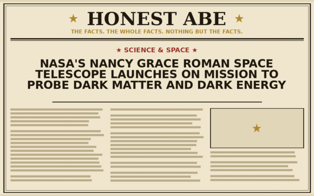 NASA’s Nancy Grace Roman Space Telescope Launches on Mission to Probe Dark Matter and Dark Energy