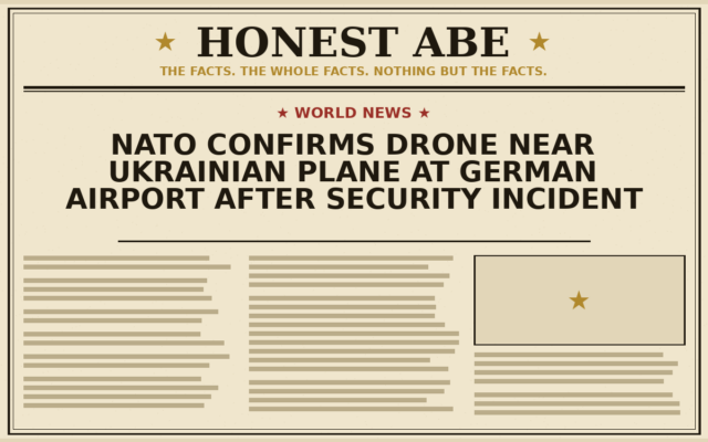 NATO Confirms Drone Near Ukrainian Plane at German Airport After Security Incident