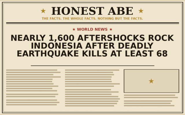 Nearly 1,600 Aftershocks Rock Indonesia After Deadly Earthquake Kills at Least 68