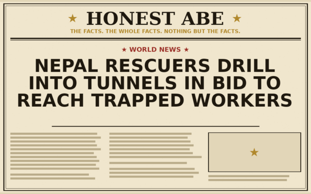 Nepal Rescuers Drill Into Tunnels in Bid to Reach Trapped Workers