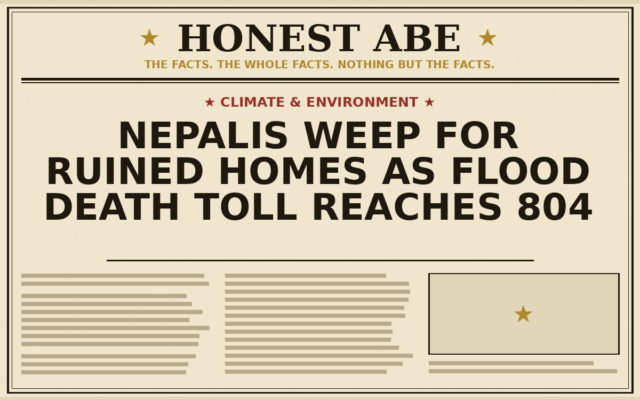 Nepalis Weep for Ruined Homes as Flood Death Toll Reaches 804