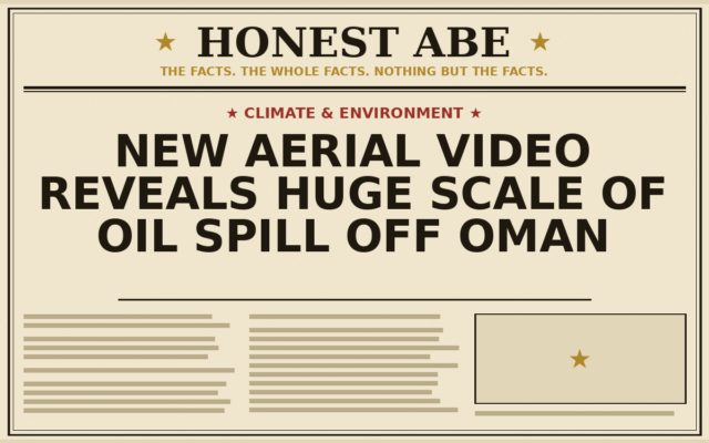 New Aerial Video Reveals Huge Scale of Oil Spill Off Oman