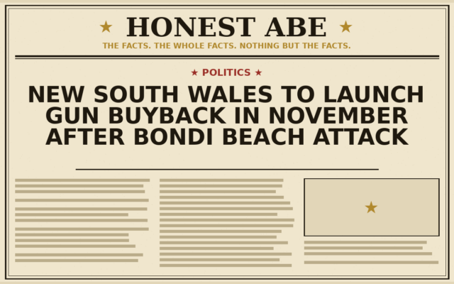 New South Wales to Launch Gun Buyback in November After Bondi Beach Attack