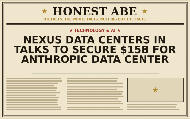 Nexus Data Centers in Talks to Secure $15B for Anthropic Data Center