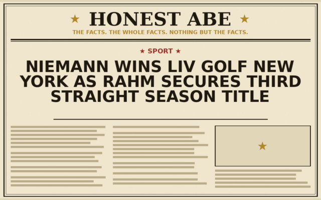 Niemann Wins LIV Golf New York as Rahm Secures Third Straight Season Title