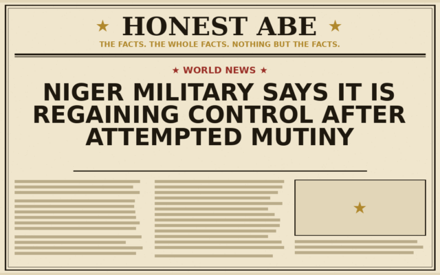 Niger Military Says It Is Regaining Control After Attempted Mutiny