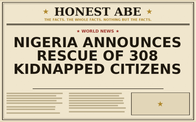 Nigeria Announces Rescue of 308 Kidnapped Citizens