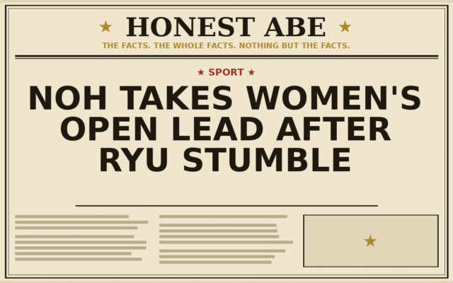 Noh takes Women’s Open lead after Ryu stumble
