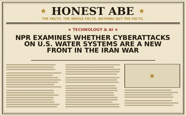 NPR Examines Whether Cyberattacks on U.S. Water Systems Are a New Front in the Iran War