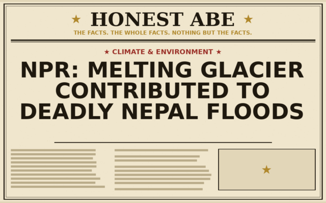 NPR: Melting Glacier Contributed to Deadly Nepal Floods