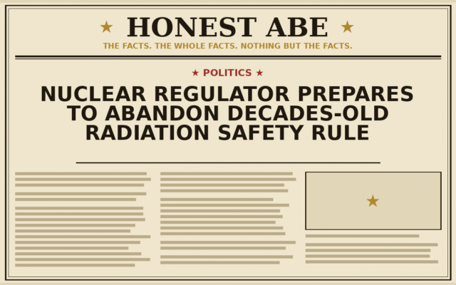 Nuclear Regulator Prepares to Abandon Decades-Old Radiation Safety Rule