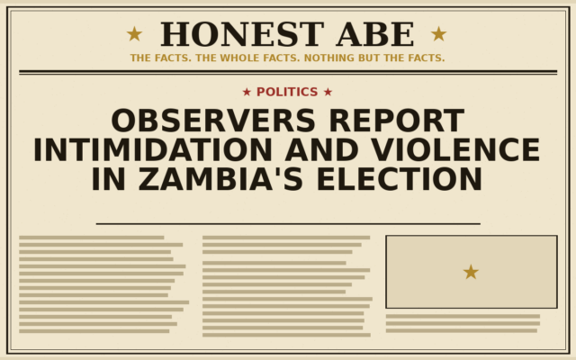 Observers Report Intimidation and Violence in Zambia’s Election