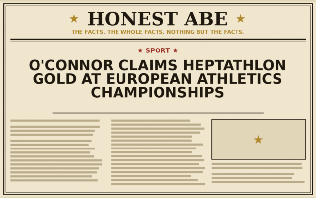 O’Connor Claims Heptathlon Gold at European Athletics Championships