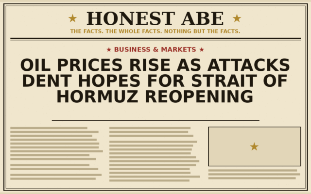 Oil Prices Rise as Attacks Dent Hopes for Strait of Hormuz Reopening