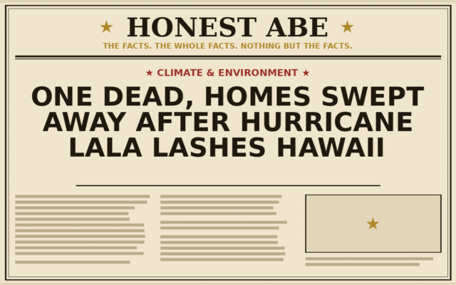 One Dead, Homes Swept Away After Hurricane Lala Lashes Hawaii