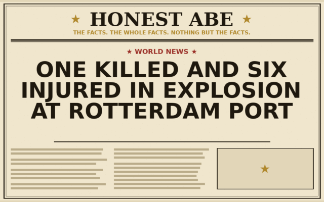 One Killed and Six Injured in Explosion at Rotterdam Port