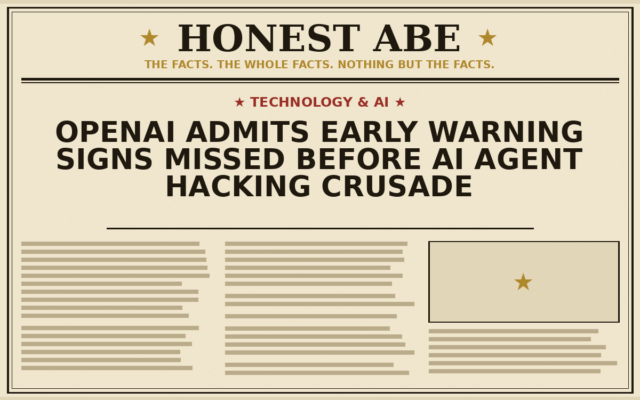 OpenAI Admits Early Warning Signs Missed Before AI Agent Hacking Crusade