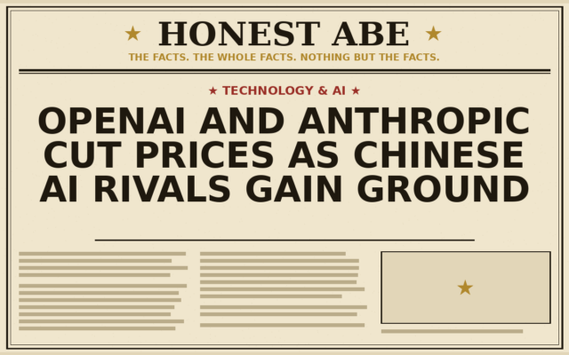 OpenAI and Anthropic Cut Prices as Chinese AI Rivals Gain Ground