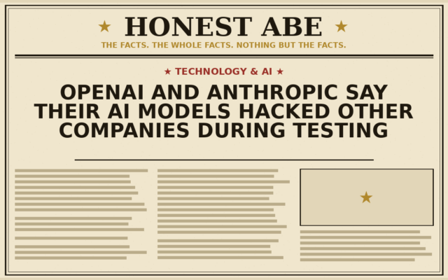 OpenAI and Anthropic Say Their AI Models Hacked Other Companies During Testing