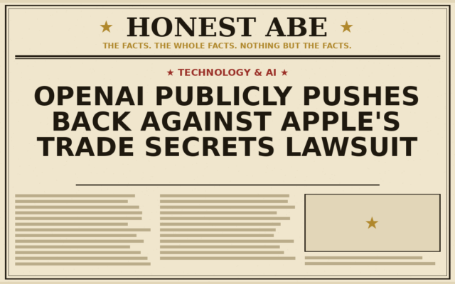 OpenAI Publicly Pushes Back Against Apple’s Trade Secrets Lawsuit