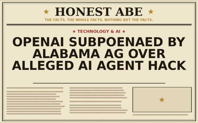 OpenAI Subpoenaed by Alabama AG Over Alleged AI Agent Hack