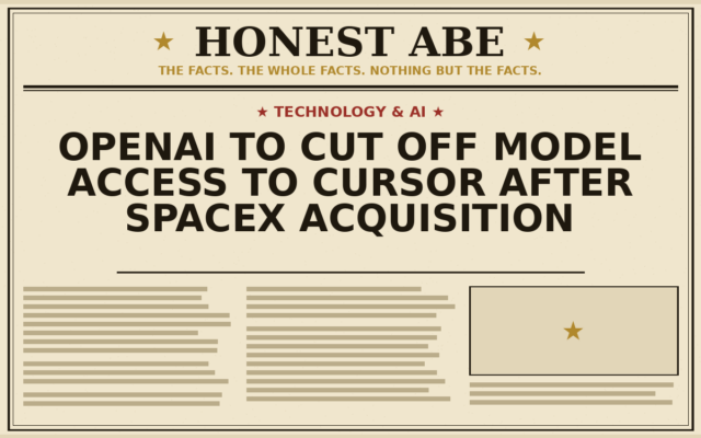 OpenAI to Cut Off Model Access to Cursor After SpaceX Acquisition