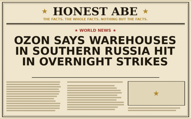 Ozon Says Warehouses in Southern Russia Hit in Overnight Strikes