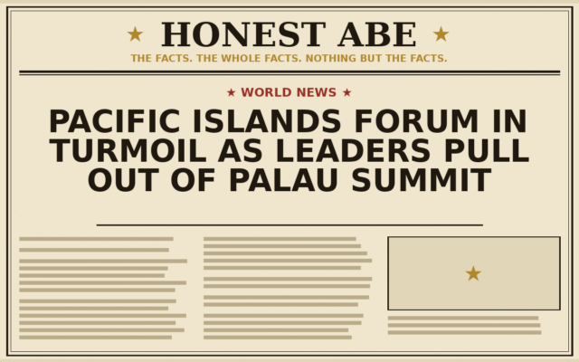 Pacific Islands Forum in Turmoil as Leaders Pull Out of Palau Summit