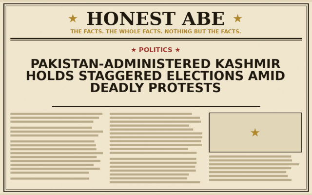 Pakistan-Administered Kashmir Holds Staggered Elections Amid Deadly Protests