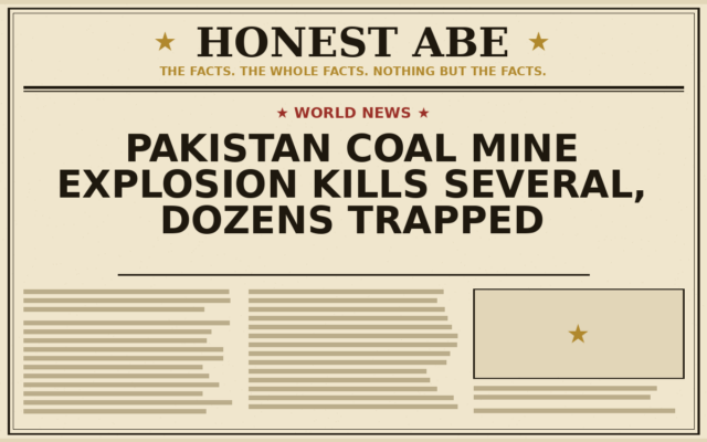 Pakistan Coal Mine Explosion Kills Several, Dozens Trapped