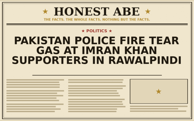 Pakistan Police Fire Tear Gas at Imran Khan Supporters in Rawalpindi