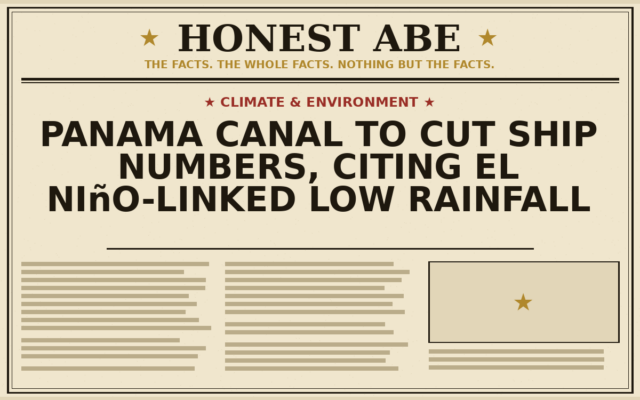 Panama Canal to Cut Ship Numbers, Citing El Niño-Linked Low Rainfall