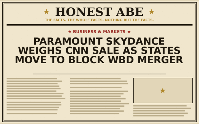 Paramount Skydance Weighs CNN Sale as States Move to Block WBD Merger