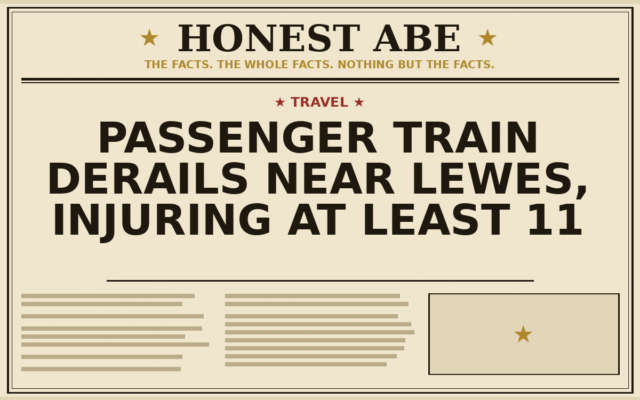 Passenger Train Derails Near Lewes, Injuring at Least 11
