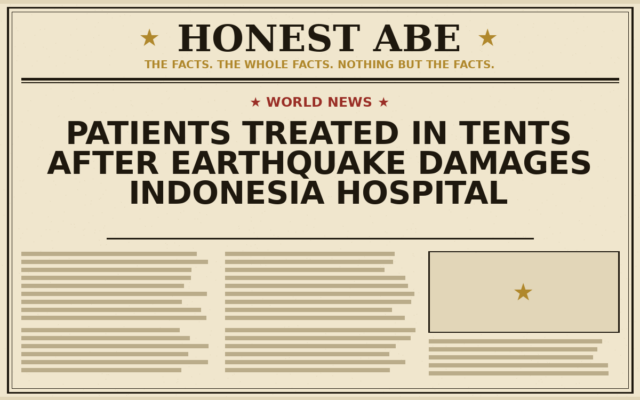 Patients Treated in Tents After Earthquake Damages Indonesia Hospital