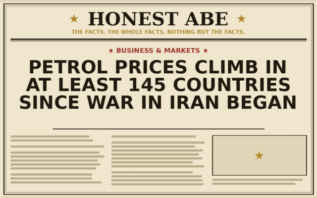 Petrol Prices Climb in At Least 145 Countries Since War in Iran Began